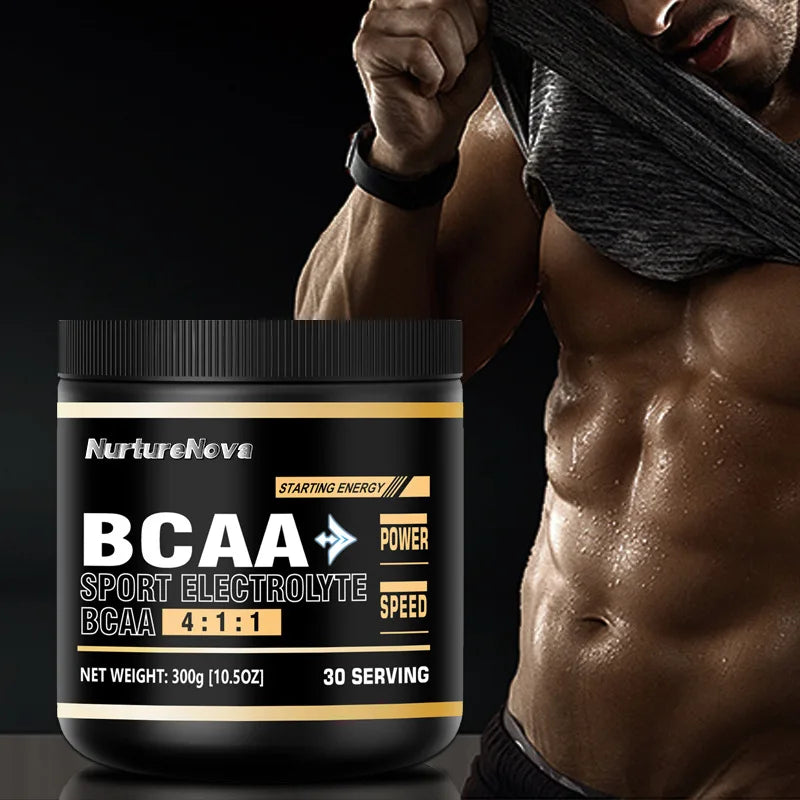Cross-Border Supply Large Spot Quantity SPORT ELECTROLYTE BCAA 300g Powder OEM Supported Muscle Growth Energy Adult