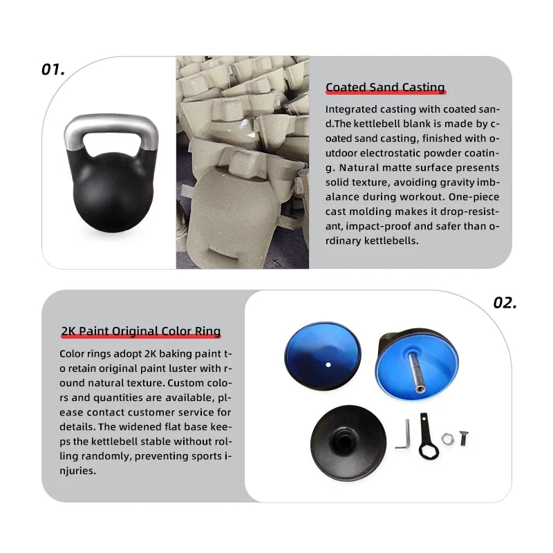 Free Weights Adjustable 12 KG to 32 KG Kettlebell Competition Style