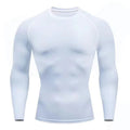 2024 Quick-drying tights men's long-sleeved running training fitness equipment autumn and winter bottoming elastic sports