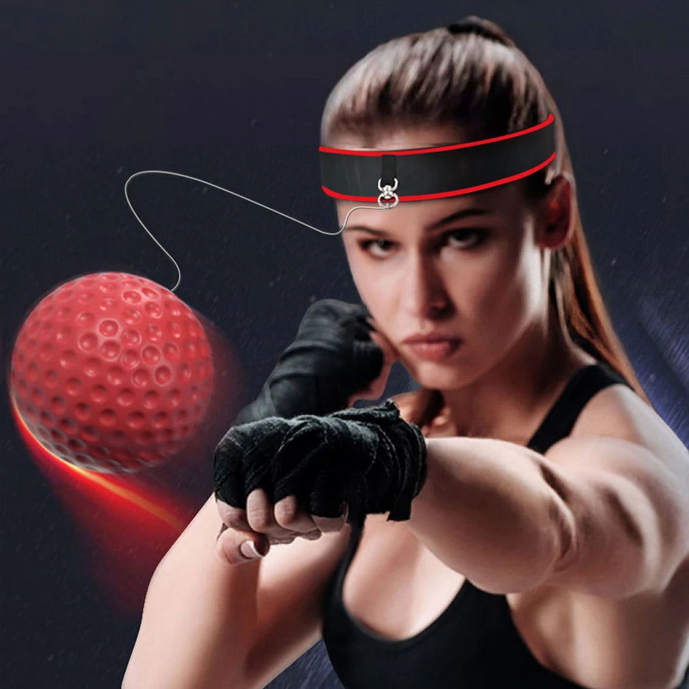 Boxing Training Ball Boxing Ball MMA Gear Improve Speed with Adjustable Headband Kids Boxing Equipment Great for Reflex Accuracy