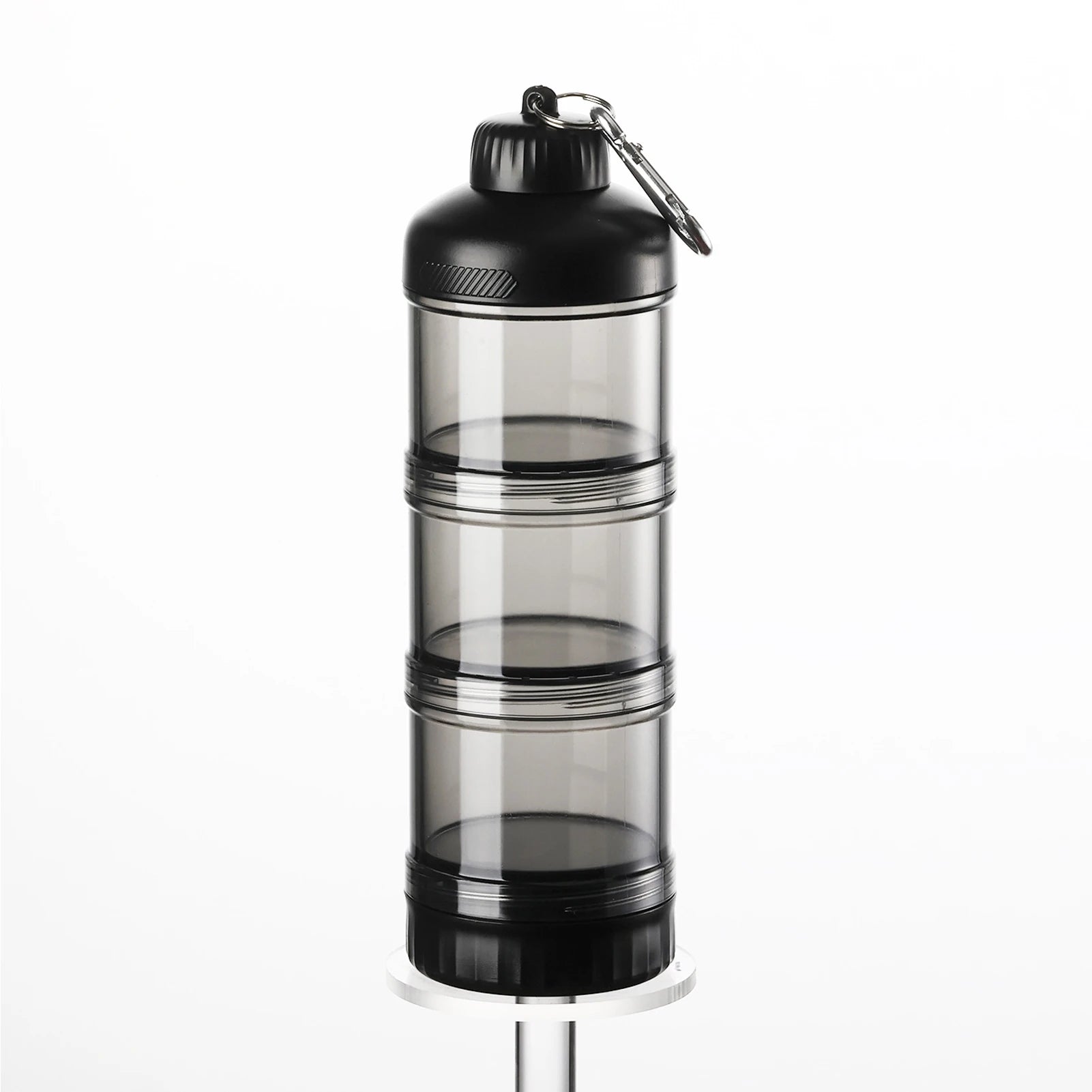 Protein Powder Dispenser Box with and Box for Food Storage Food - Grade PC, Suitable for Gym Exercise transparent