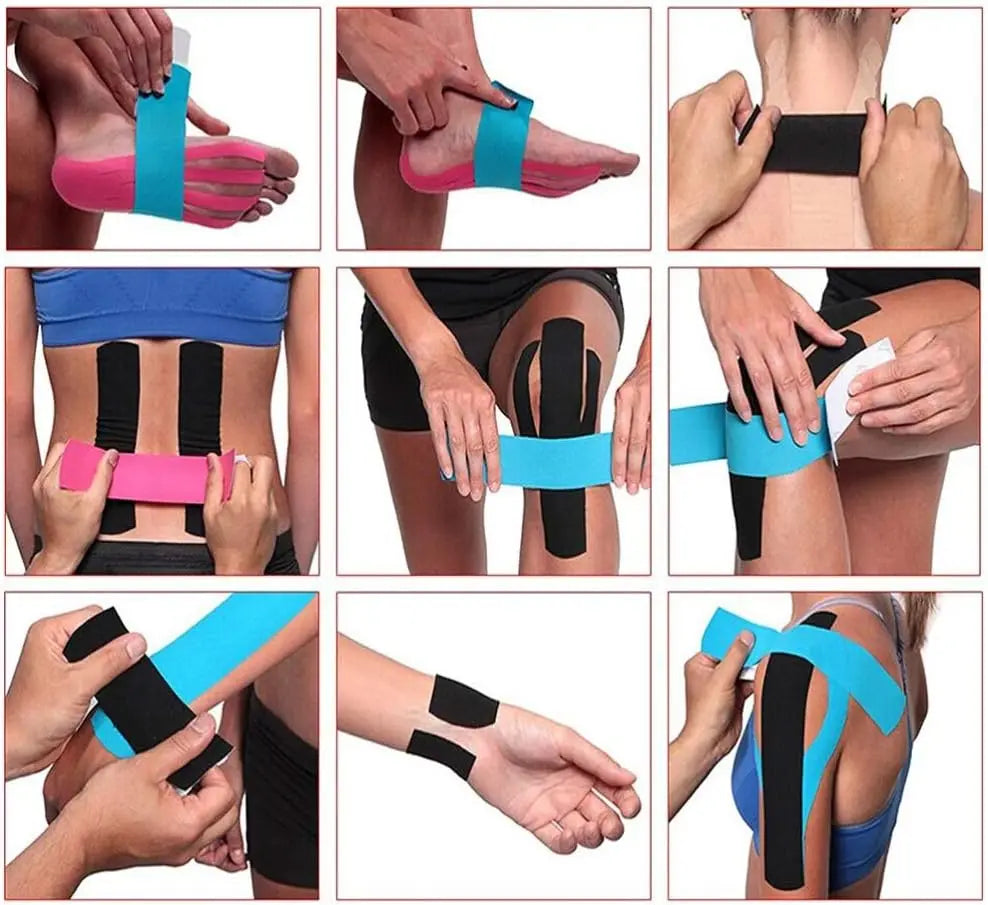 Sports Waterproof Kinesiology Tape Stickers Athletic Bandage Muscle Recovery Protector Strapping Pain Relief Tennis Gym