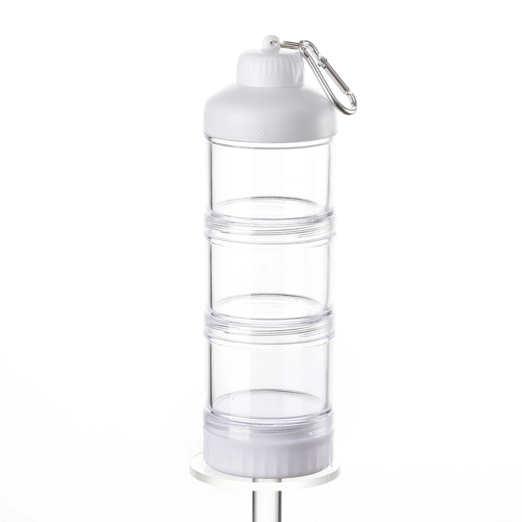 Protein Powder Dispenser Box with and Box for Food Storage Food - Grade PC, Suitable for Gym Exercise transparent