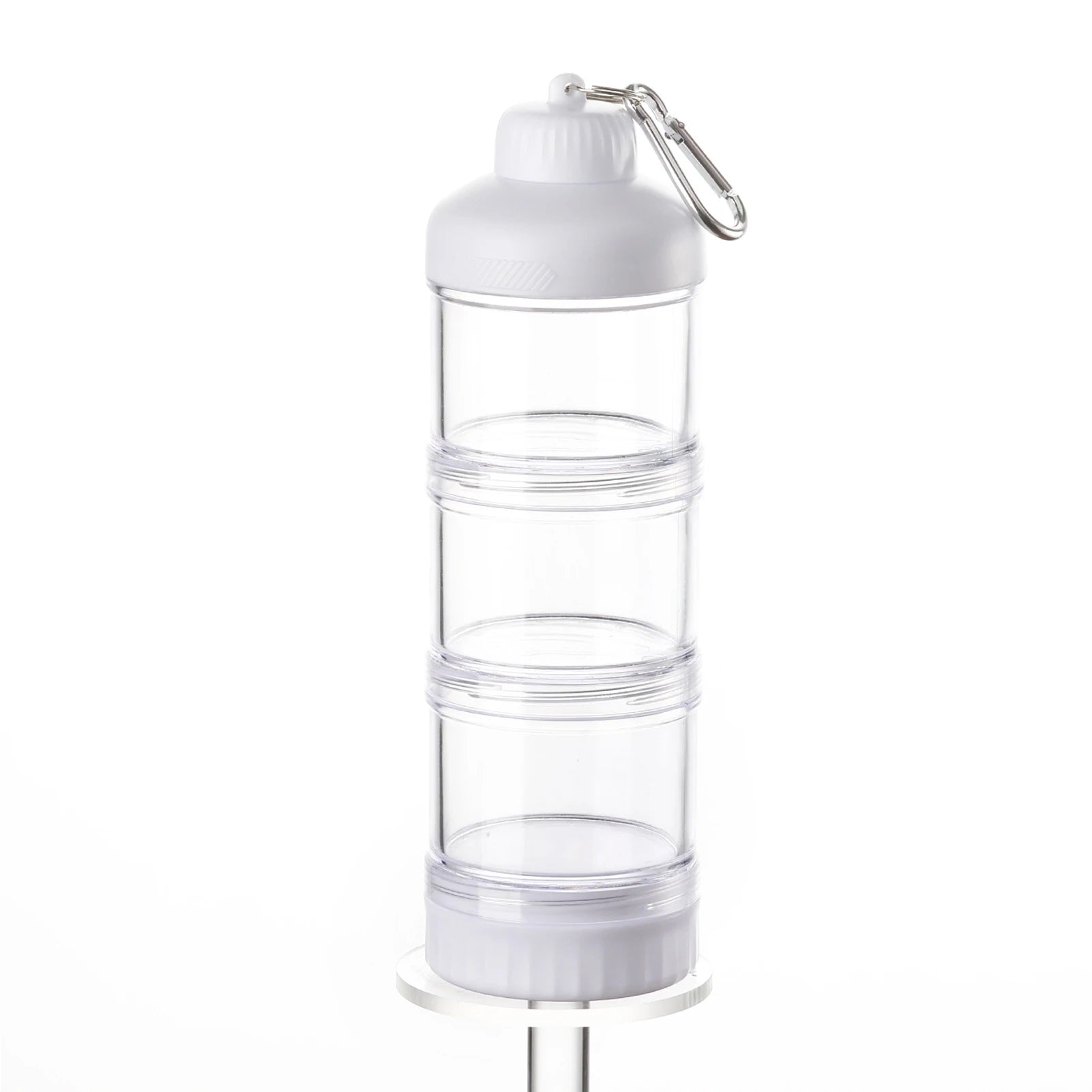 Protein Powder Dispenser Box with and Box for Food Storage Food - Grade PC, Suitable for Gym Exercise transparent